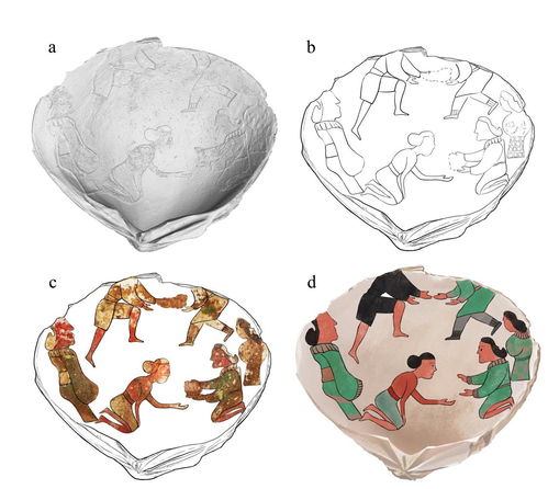 中國學者首次復現戰國時期中山國遺址貝殼畫圖像